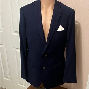 Elegant Men's Dark Blue Blazer